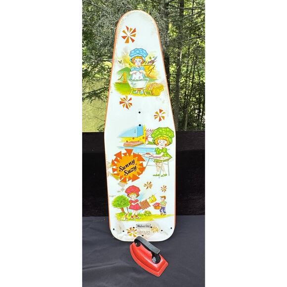 VTG Wolverine Tin Lithograph Toy Ironing Board With Little Bo-Peep & Red Iron - Picture 1 of 12